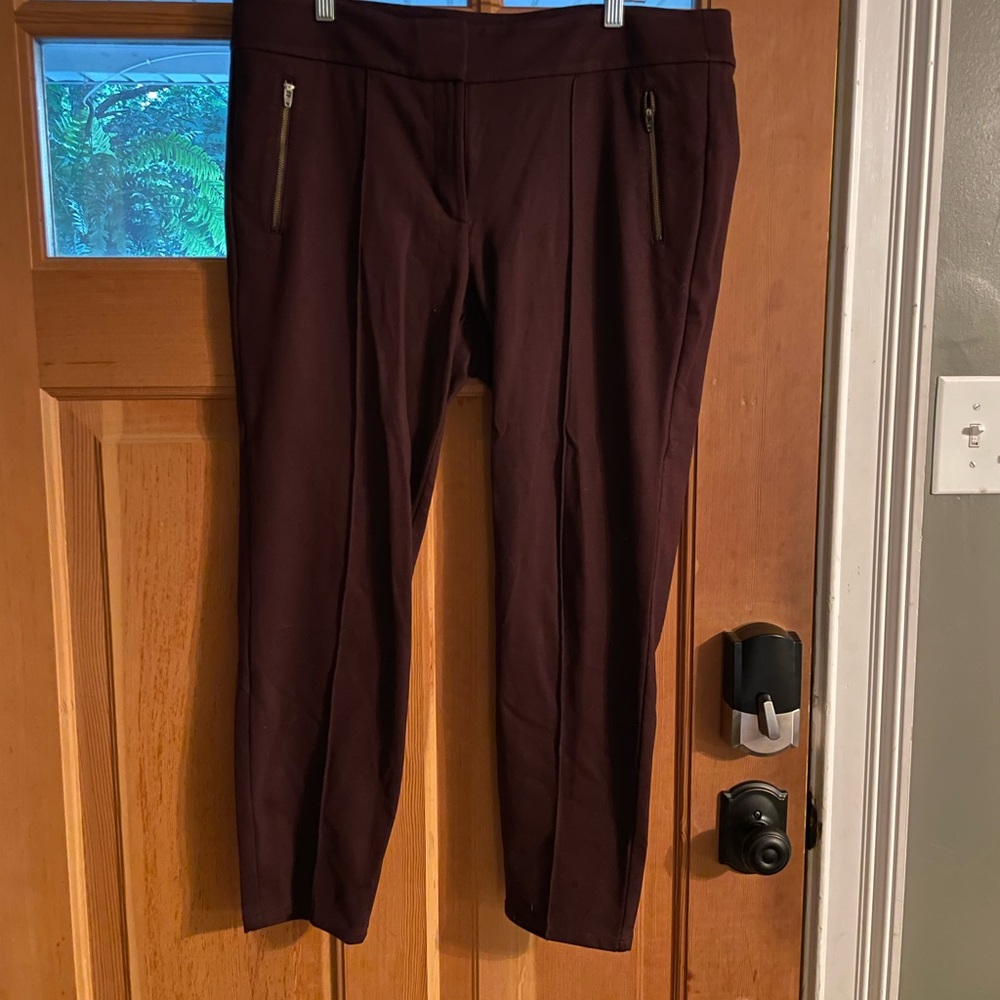 Maroon Legging Slacks